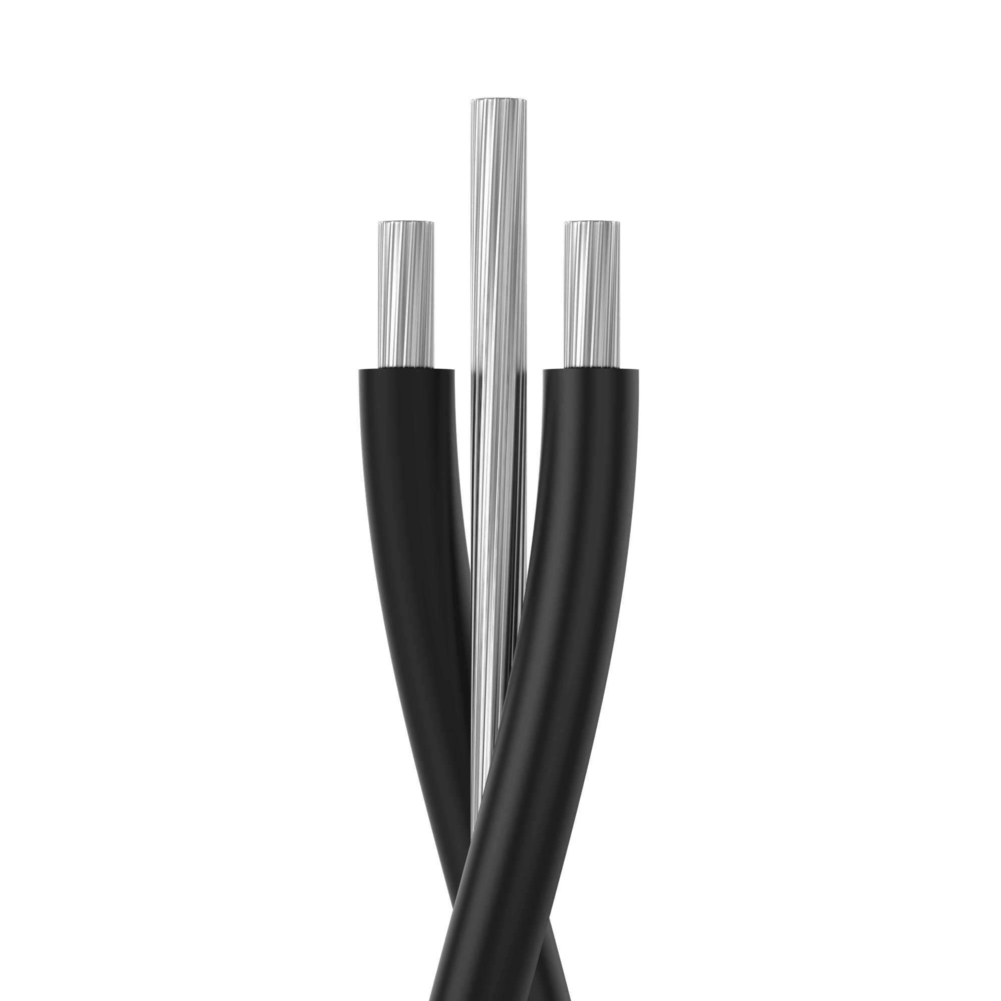 Service Drop Triplex, AAAC Messenger, 1350 Aluminum Conductors, 90°C Dry or Wet, Rated 600 V