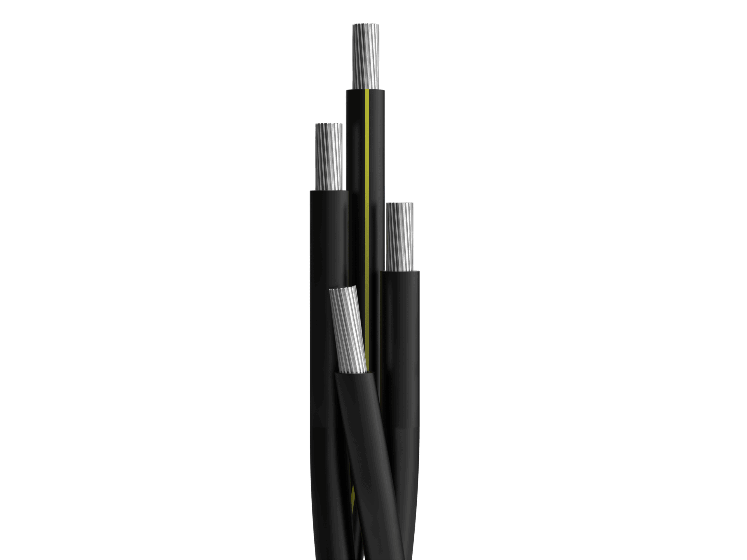URD Quadruplex UL Type USE-2, 1350 Aluminum Conductors, 90°C Dry or Wet, Rated 600 V