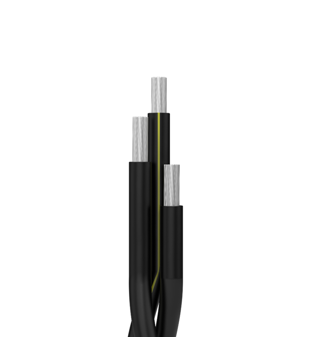 URD Triplex UL Type USE-2, 1350 Aluminum Conductors, 90°C Dry or Wet, Rated 600 V