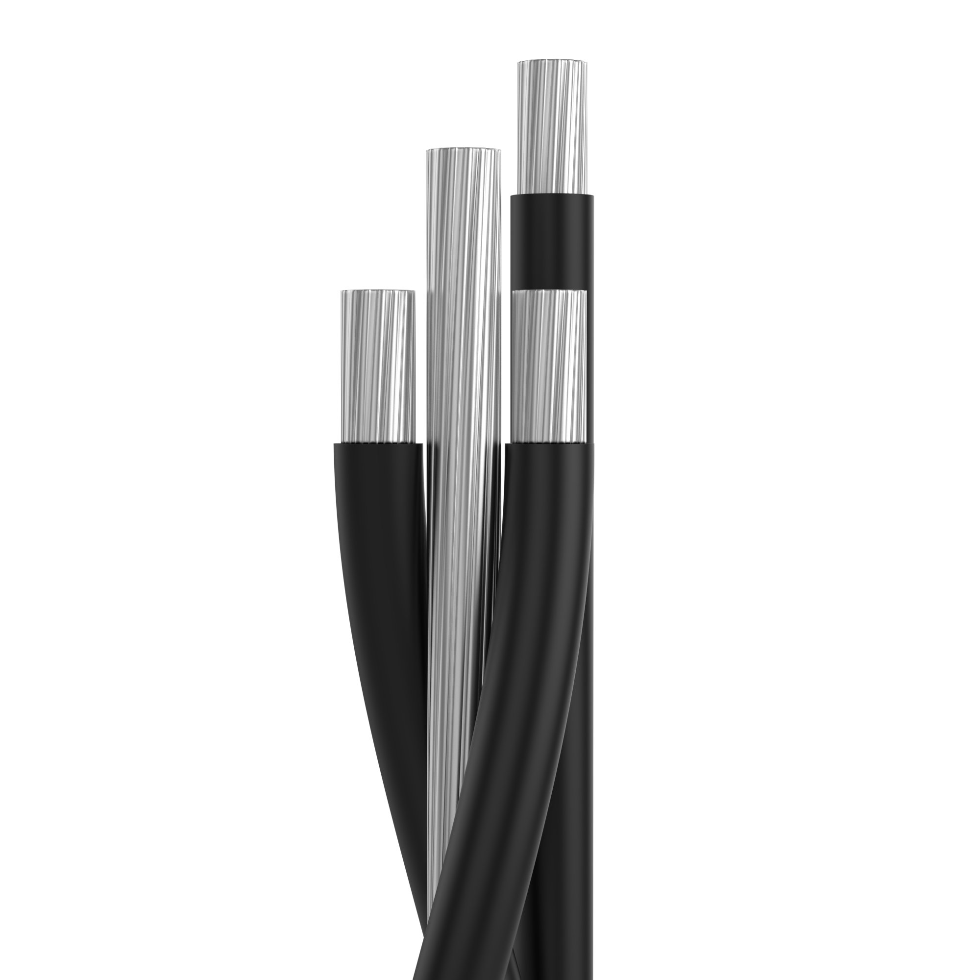 SN1_Service Drop Quadruplex, ACSR Messenger, 1350 Aluminum Conductors, 90°C Dry or Wet, Rated 600 V